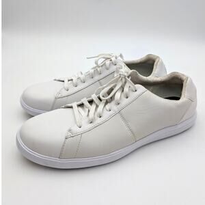 Cole Haan Reagan Low Top Sneaker Shoes Men's White Leather Size US11.5M EU44.5